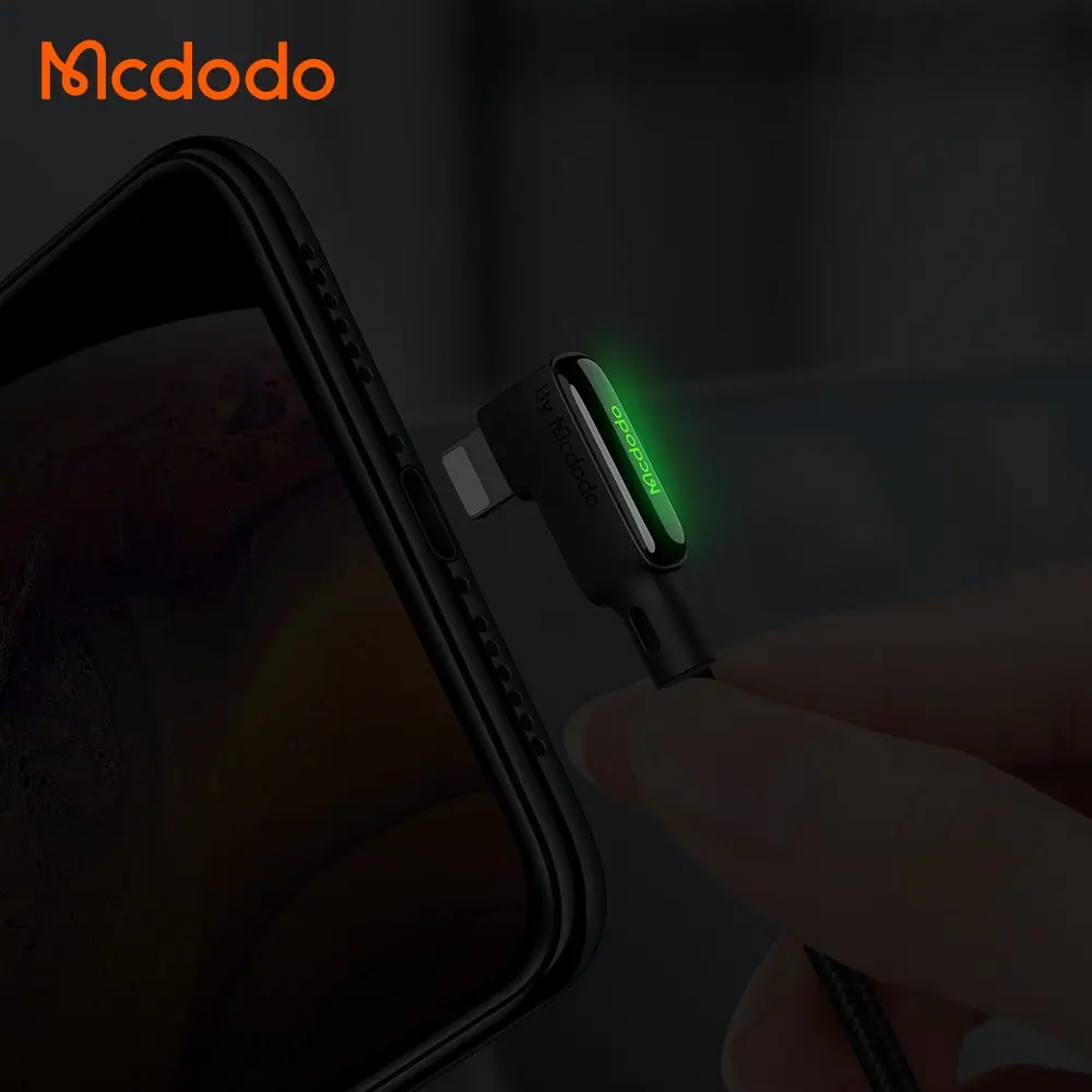 MCDODO CA-7300 USB-A to Lightning Spiralli Data-Şarj Kablosu 1.8 m