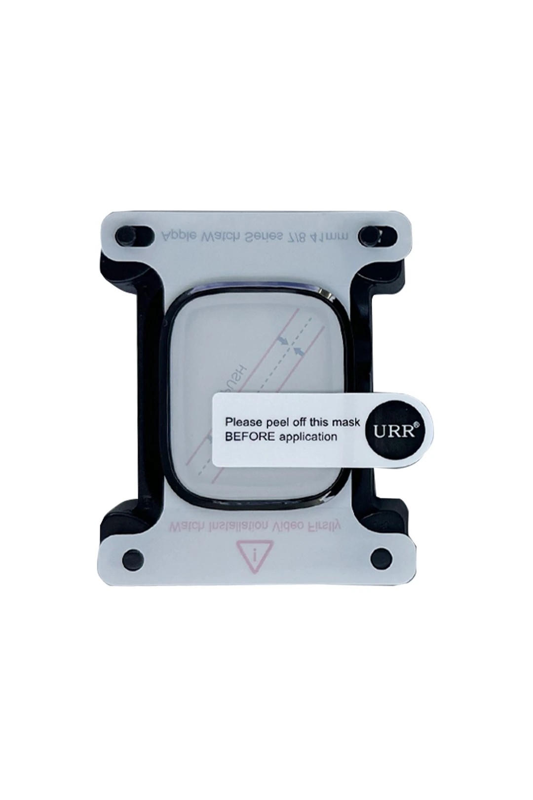 URR Apple Watch 46 mm 2 in 1 PMMA Nano Ekran Koruyucu - Siyah