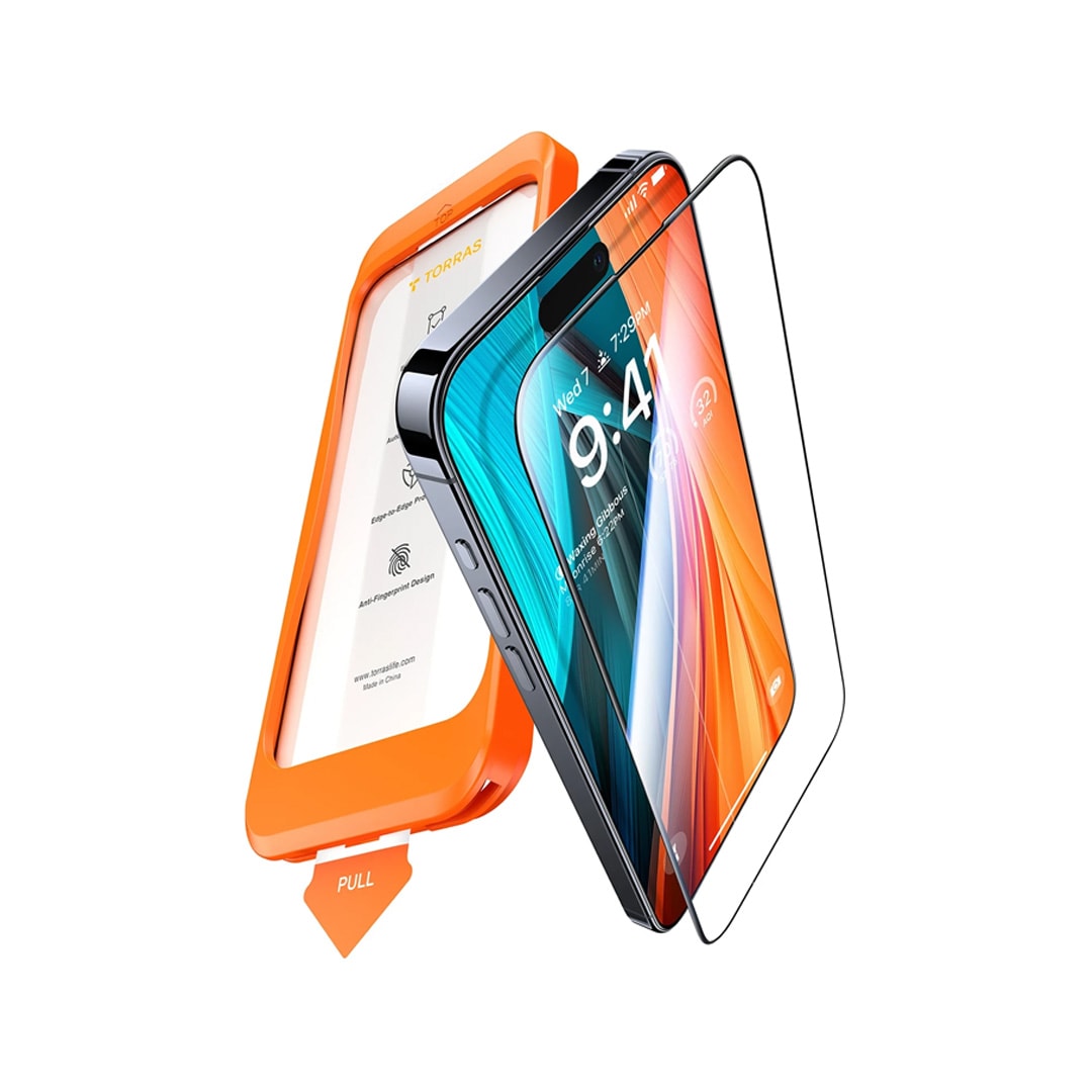 TORRAS iPhone 16 Pro Install Master AutoKit HD Cam Ekran Koruyucu - Şeffaf