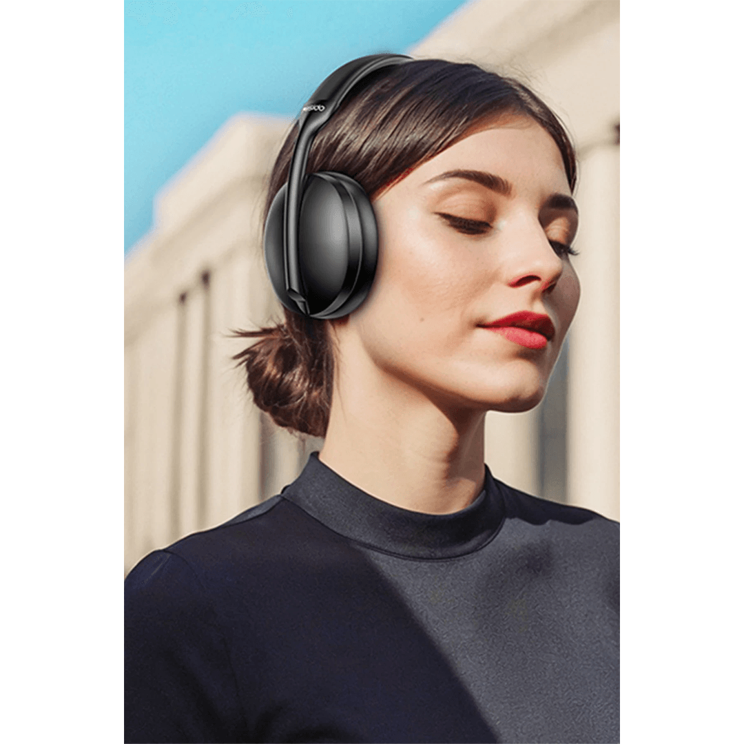 YESIDO EP08 BT 5.3 Aktif Gürültü Engelleyici Özellikli Kafaüstü Bluetooth Kulaklık - Siyah