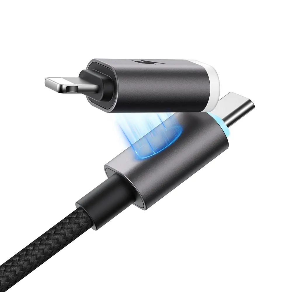 MCDODO CA-6560 4'ü 1 Arada USB-A/ USB-C - USB-C/ Lightning Işıklı Kablo 1.2 m
