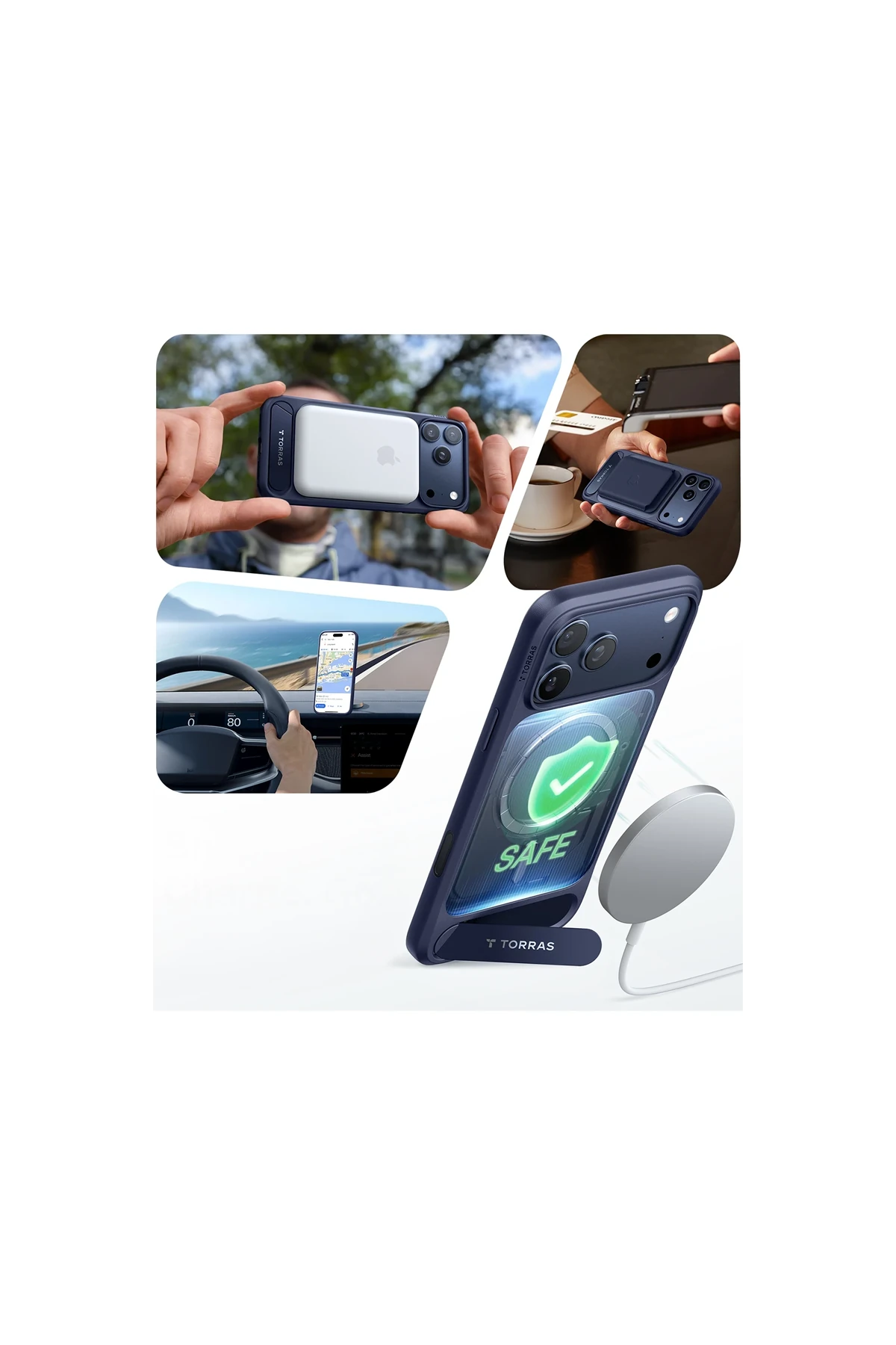 TORRAS iPhone 17 Pro P Stand Serisi Magsafe Kılıf