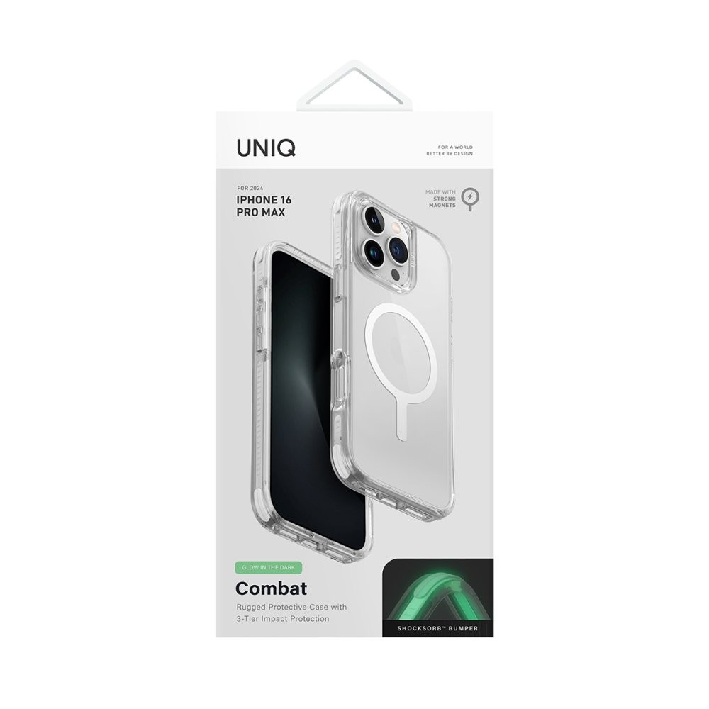 UNIQ iPhone 16 Pro Max Combat Magsafe Üç Katmanlı Koruyucu Kılıf