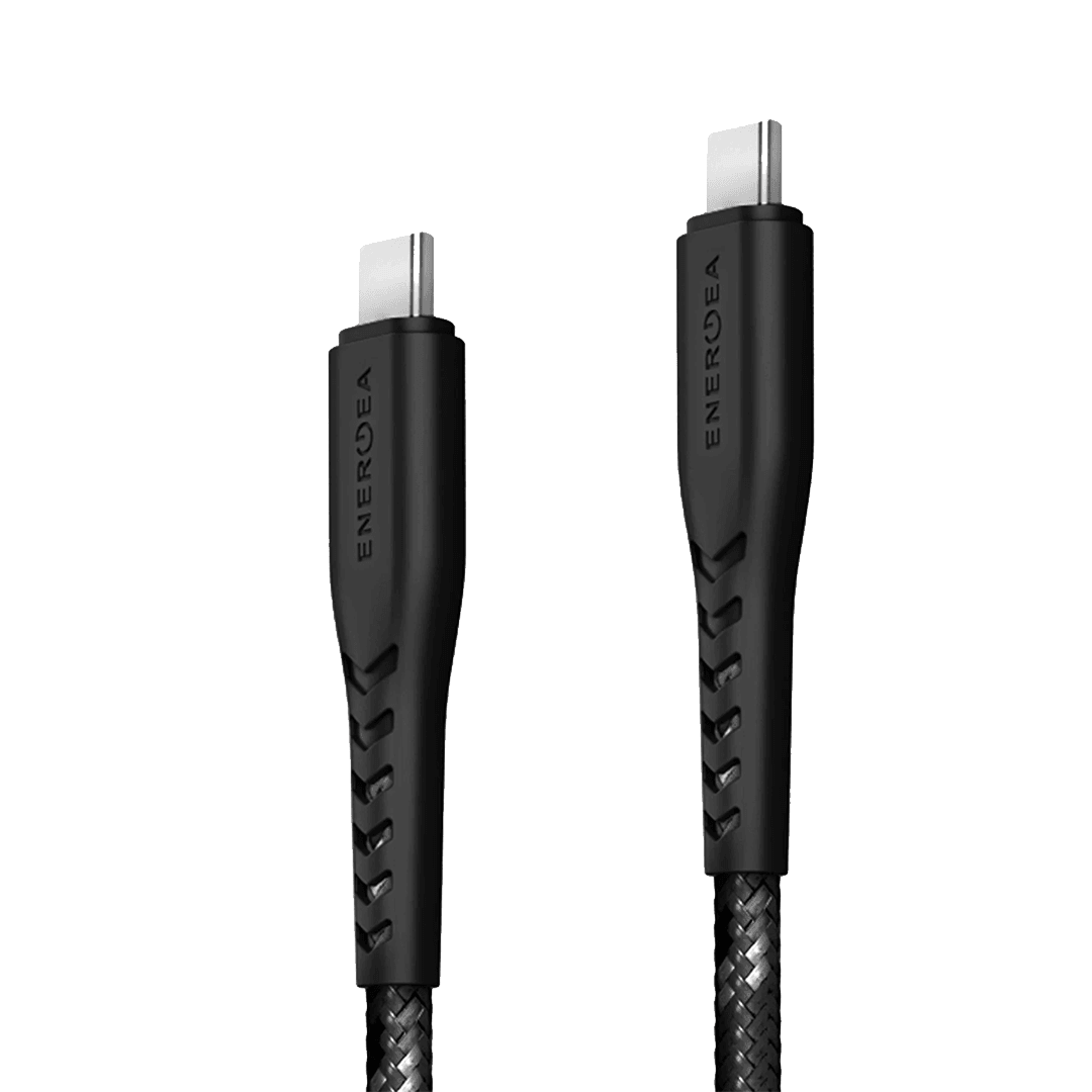 ENERGEA NyloFlex 1.5M 100W Type-C to Type-C PD Hızlı Şarj Kablo - Siyah