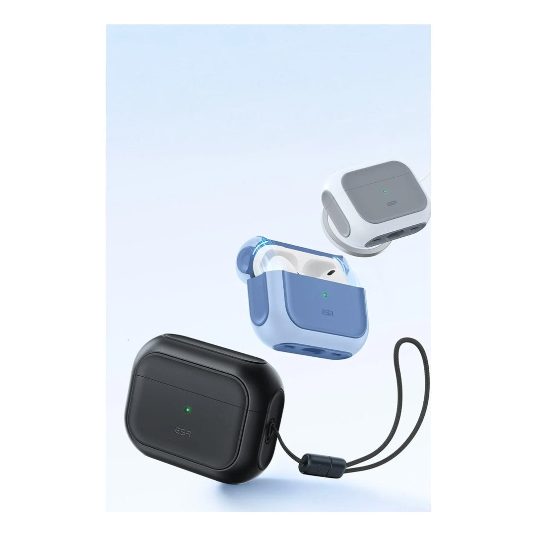 ESR Airpods Pro (1.nesil) Orbit Hybrid Magsafe Şarj Destekli Kılıf - Beyaz