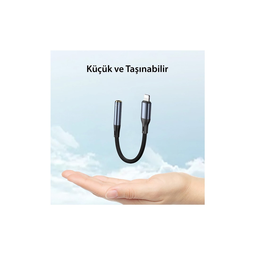 YESIDO YAU38 Type-C to Aux Dönüştürücü - Siyah