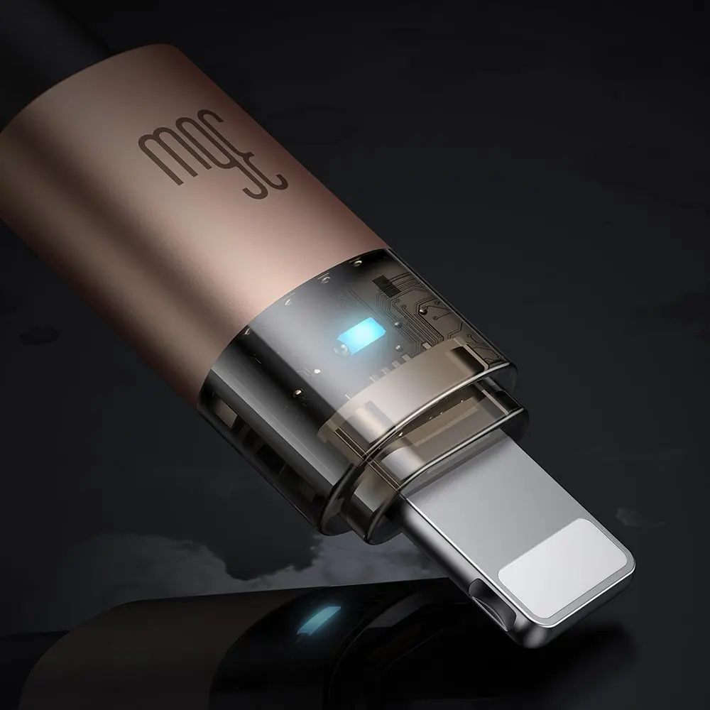 MCDODO CA-6941 Type-C to Lightning 36W 1.2 m Şeffaf Kablo Şarj Işıklı