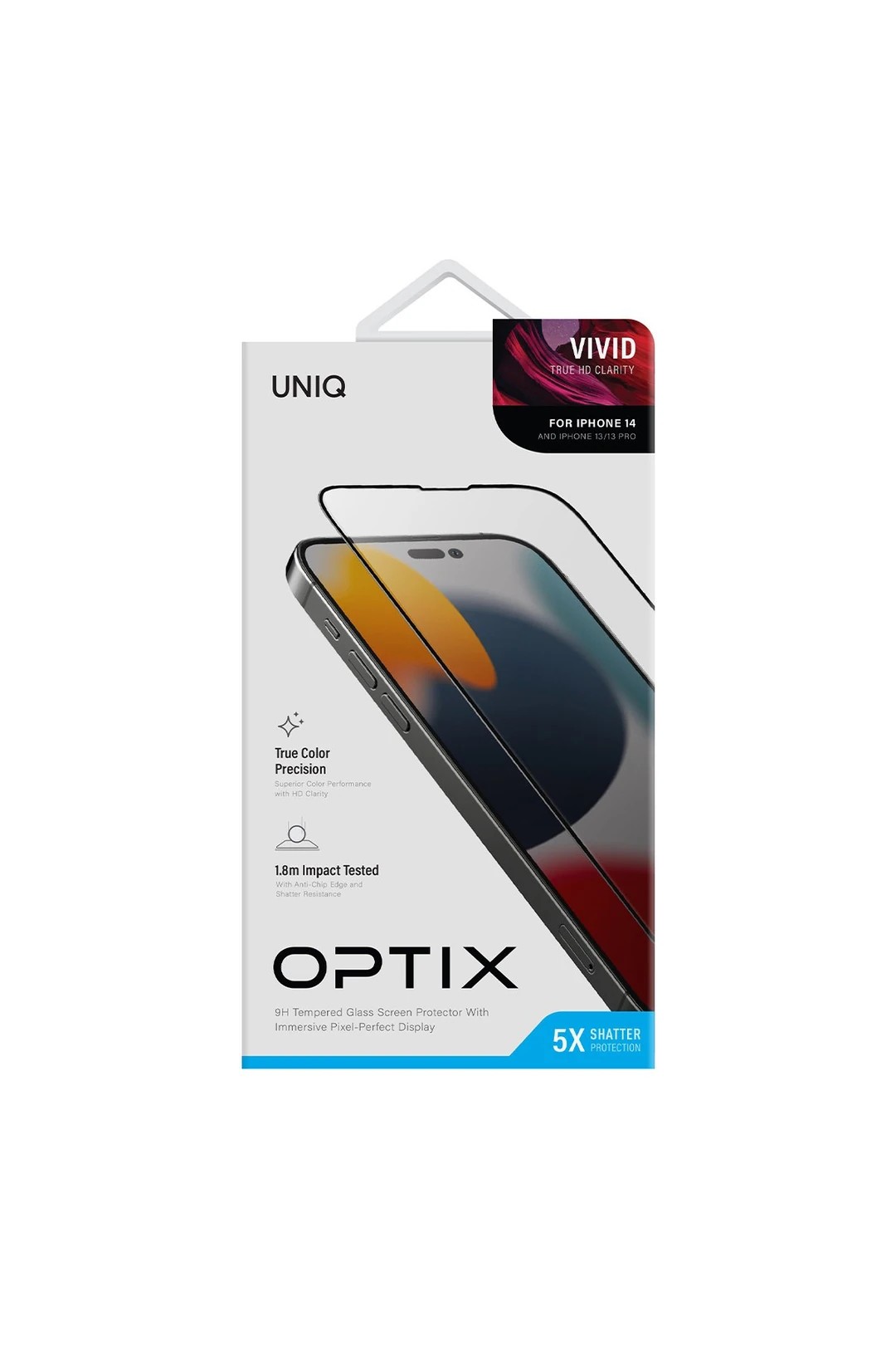 UNIQ iPhone 14 Pro Max Optix Vivid Pro Cam Ekran Koruyucu - Siyah