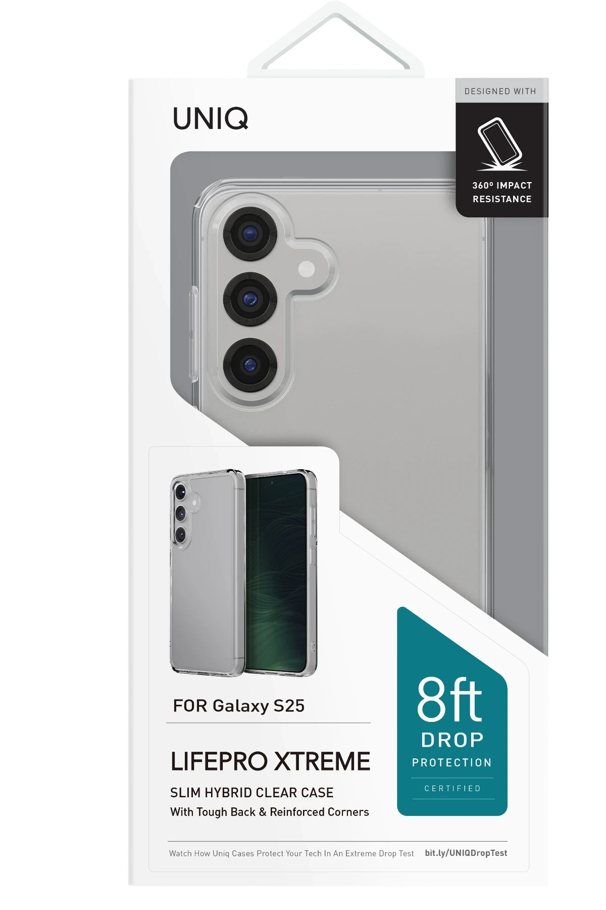 UNIQ Samsung Galaxy S25 LifePro Xtreme Kılıf - Şeffaf