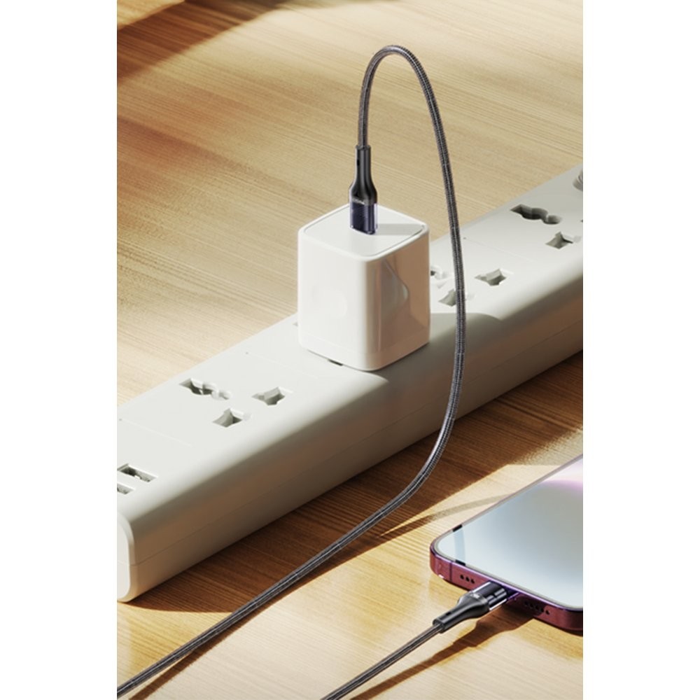 YESIDO CA166 1.2M 240W Type-C to Type-C PD 2.0 Hızlı Şarj Kablosu - Siyah