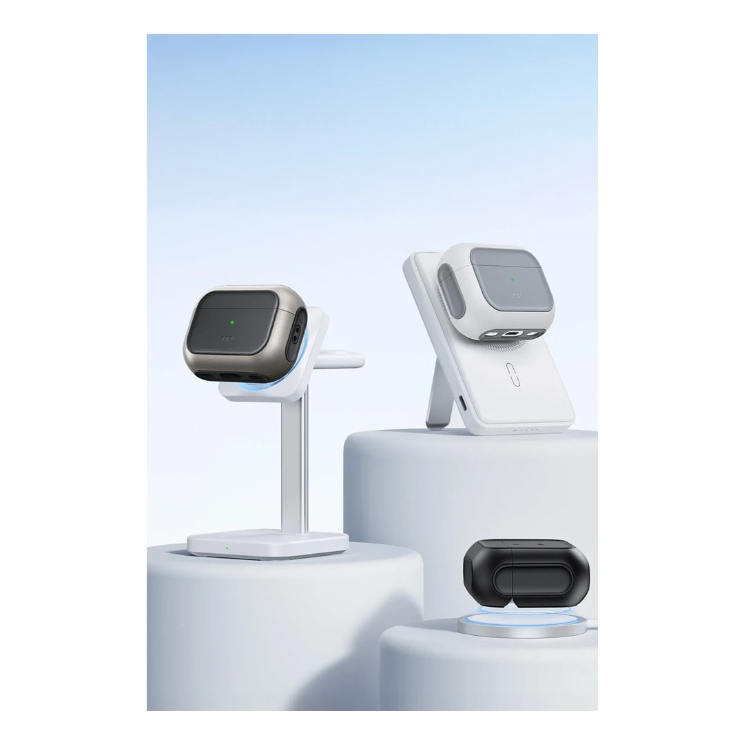 ESR Airpods Pro 2 (2.Nesil) Orbit Hybrid Magsafe Şarj Destekli Kılıf - Beyaz