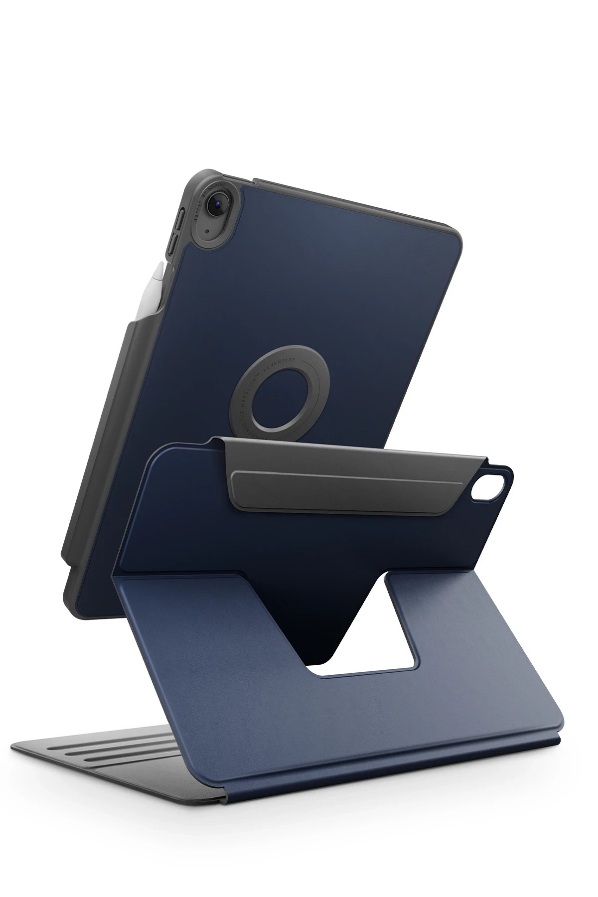 UNIQ iPad Air 11 (2024) Rovus Snapmount 360 Derece Dönebilen Manyetik Tablet Kılıf