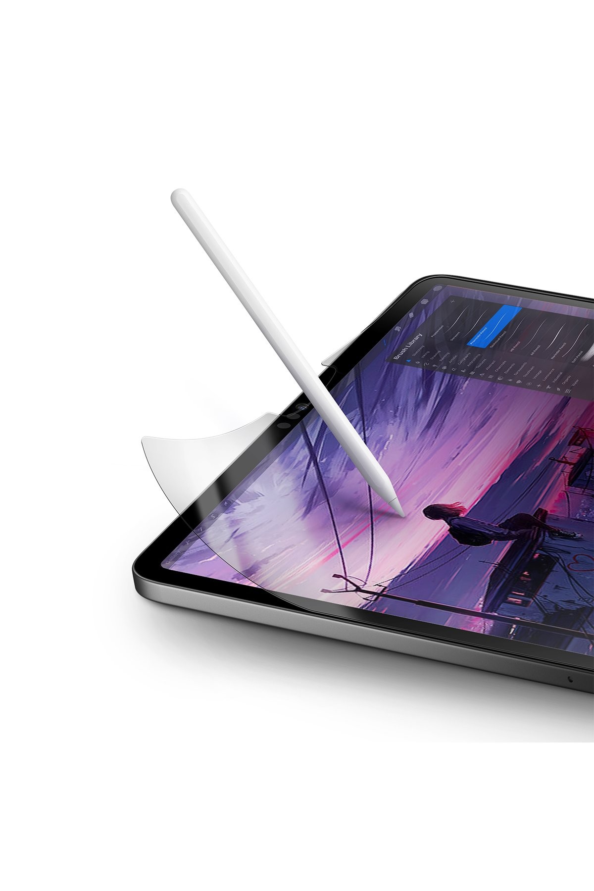 UNIQ iPad Pro 13 (2024) Optix Paper Sketch Tablet Nano Koruyucu - Siyah