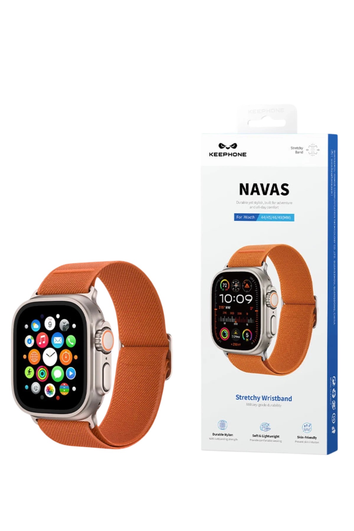 KEEPHONE Apple Watch Ultra 2 49 mm Navas Kumaş Kordon
