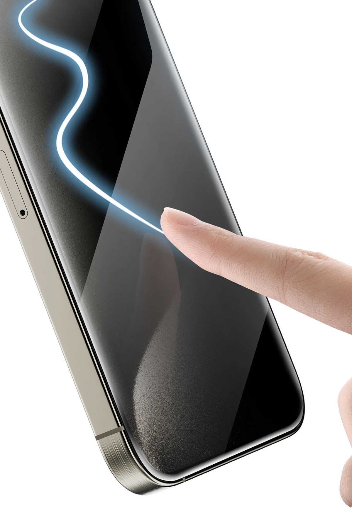 KEEPHONE iPhone 14 Plus UltraCurve Privacy 3D Cam Ekran Koruyucu - Siyah