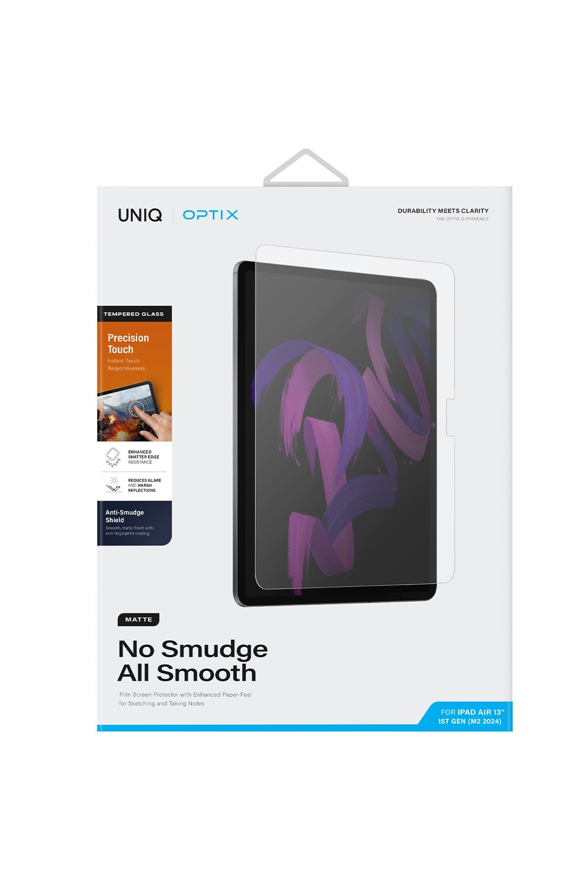 UNIQ iPad Air 13 (2024) Optix Tablet Mat Ekran Koruyucu - Şeffaf