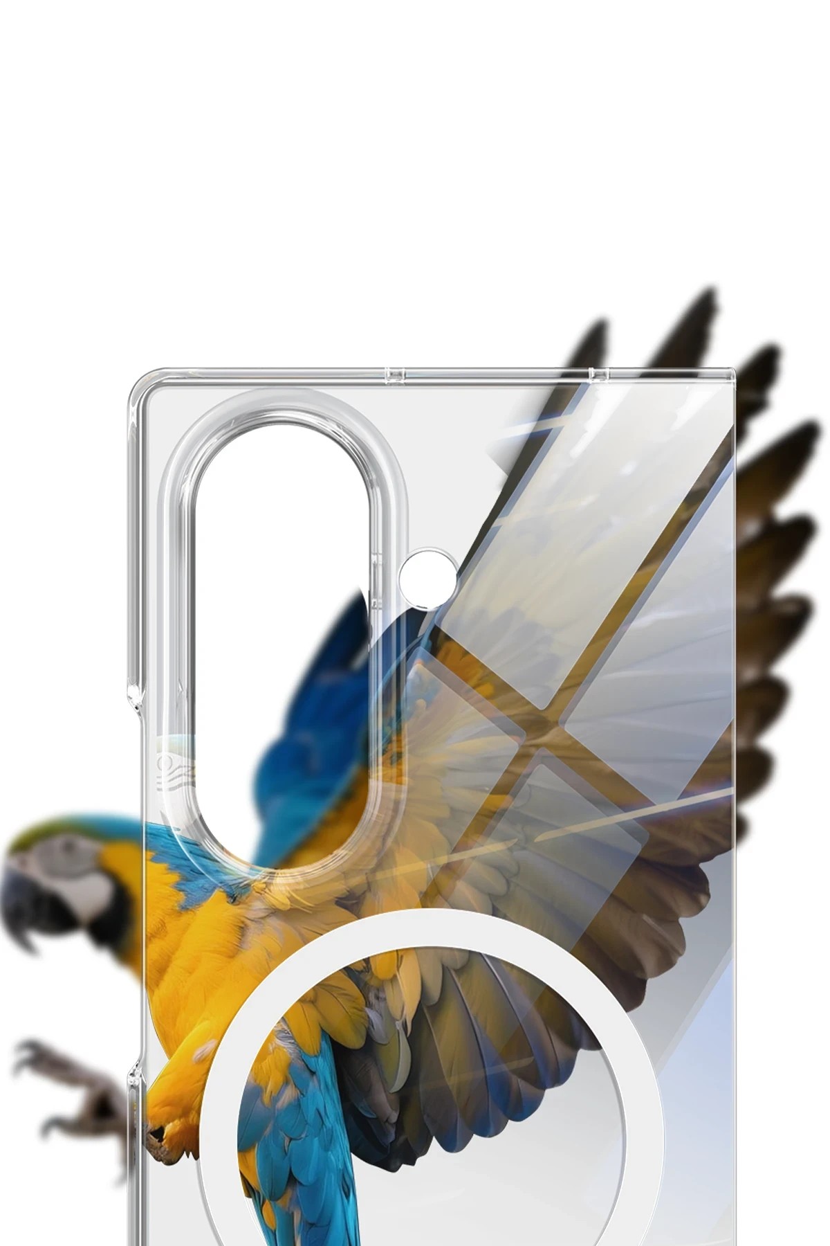 KEEPHONE Samsung Galaxy Z Fold 7 X-Crystal Slim Magsafe Kılıf - Şeffaf