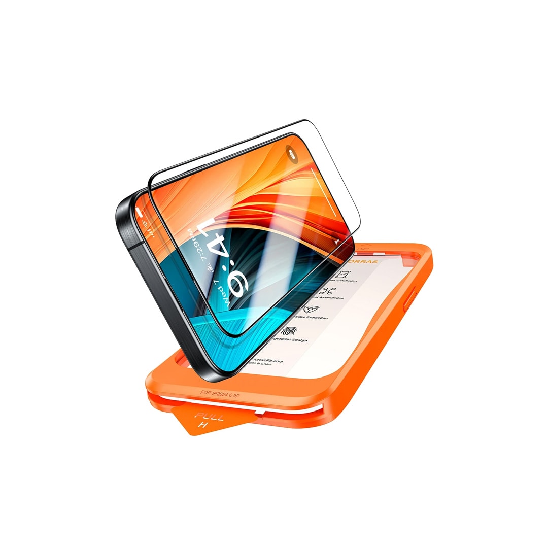 TORRAS iPhone 16 Pro Max Install Master AutoKit HD Cam Ekran Koruyucu - Şeffaf