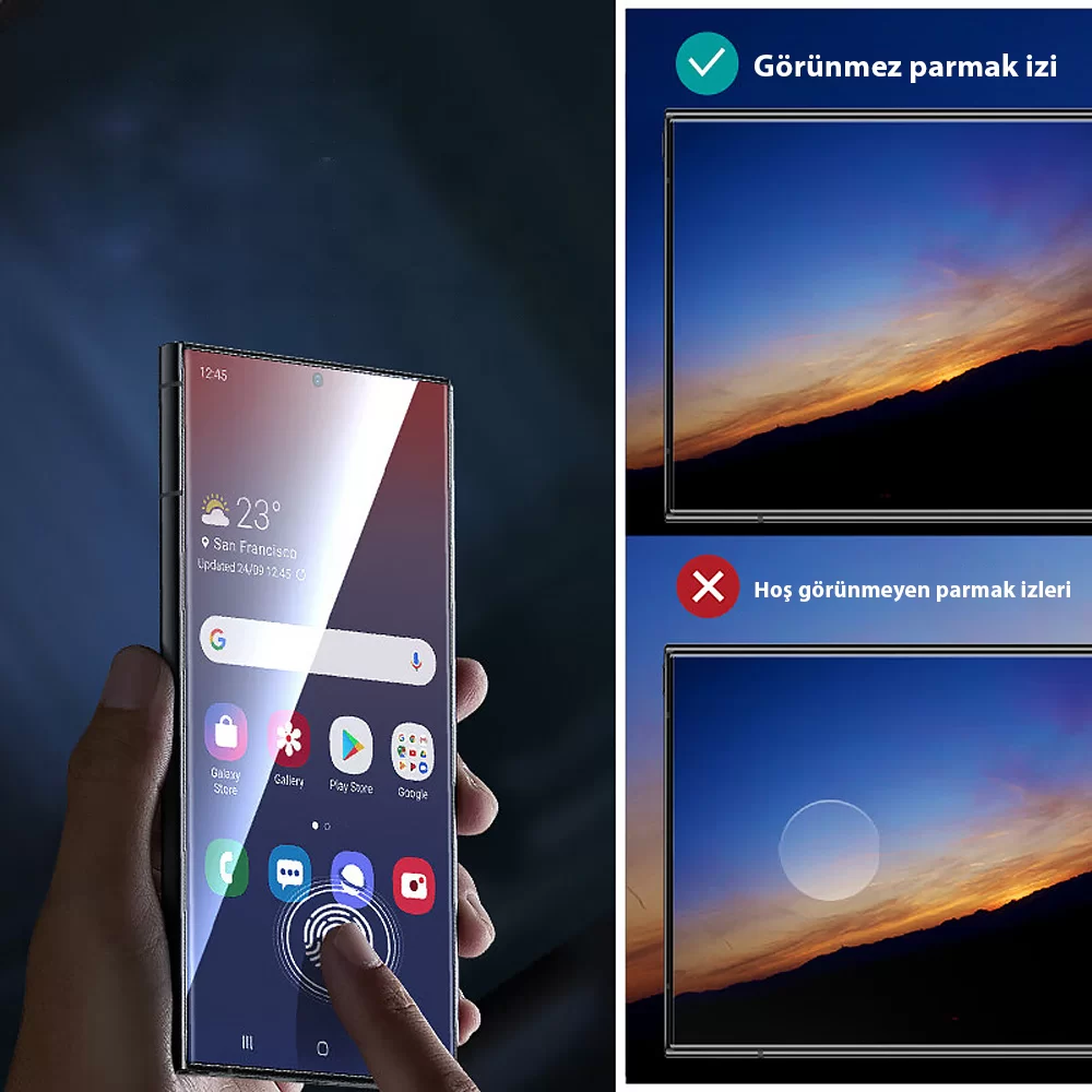 LITO Samsung S25 Plus Ekran Koruyucu 0.25 mm Ultra İnce Full Yapışkanlı