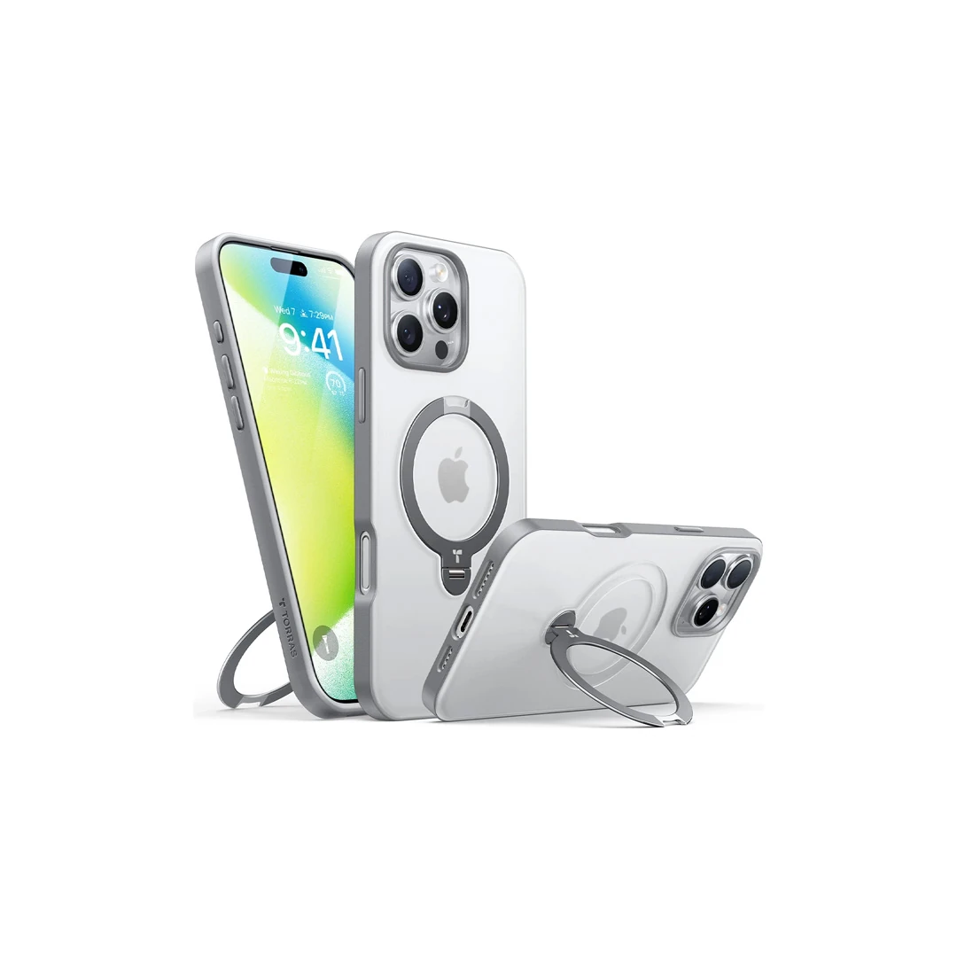 TORRAS iPhone 16 Pro Max O Stand Spin Serisi Magsafe Kılıf