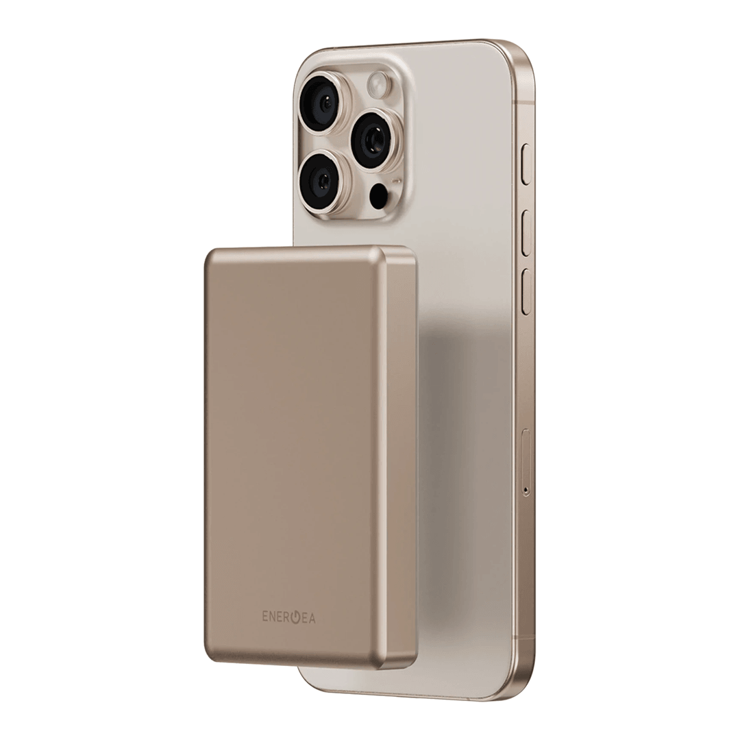 ENERGEA AluPac 10K 10.000 mAh 20W Type-C ve 15W Kablosuz Şarj Çıkışlı PD Hızlı Şarj Magsafe Powerbank