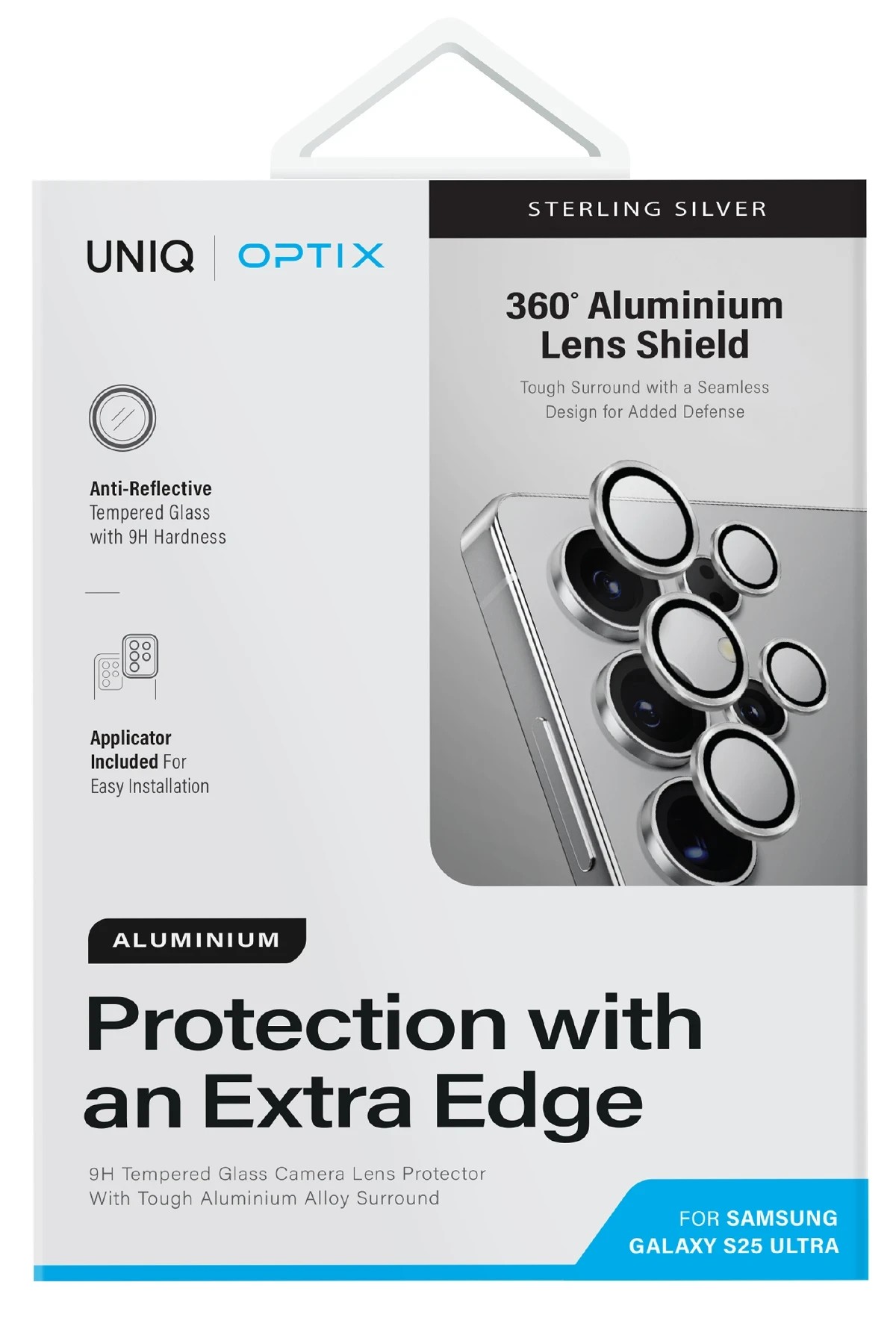 UNIQ Samsung Galaxy S25 Ultra Optix Alüminyum Kamera Lens Koruyucu