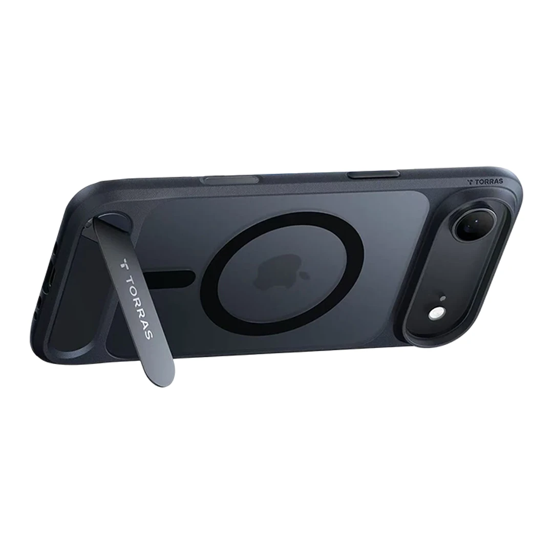 TORRAS iPhone 17 Air P Stand Serisi Magsafe Kılıf - Siyah
