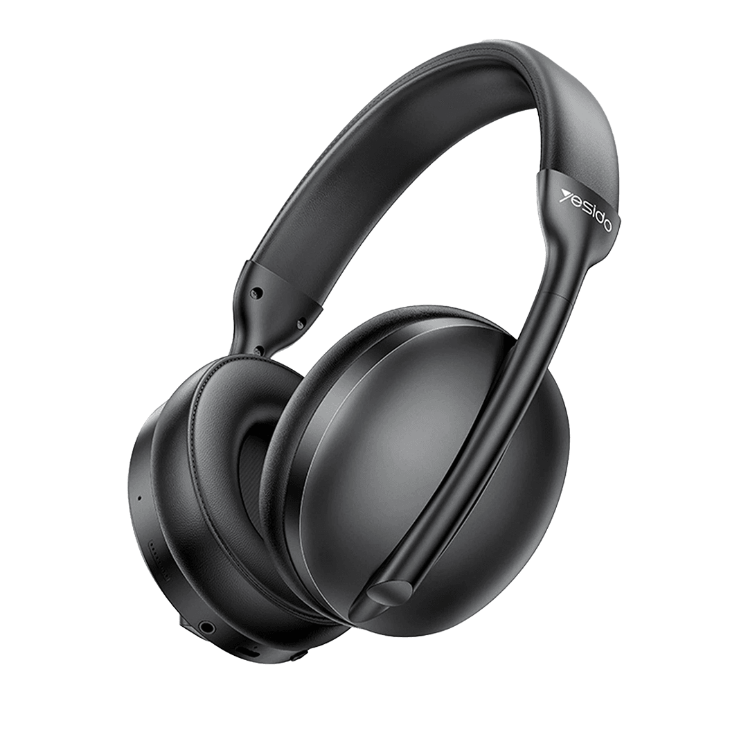 YESIDO EP08 BT 5.3 Aktif Gürültü Engelleyici Özellikli Kafaüstü Bluetooth Kulaklık - Siyah