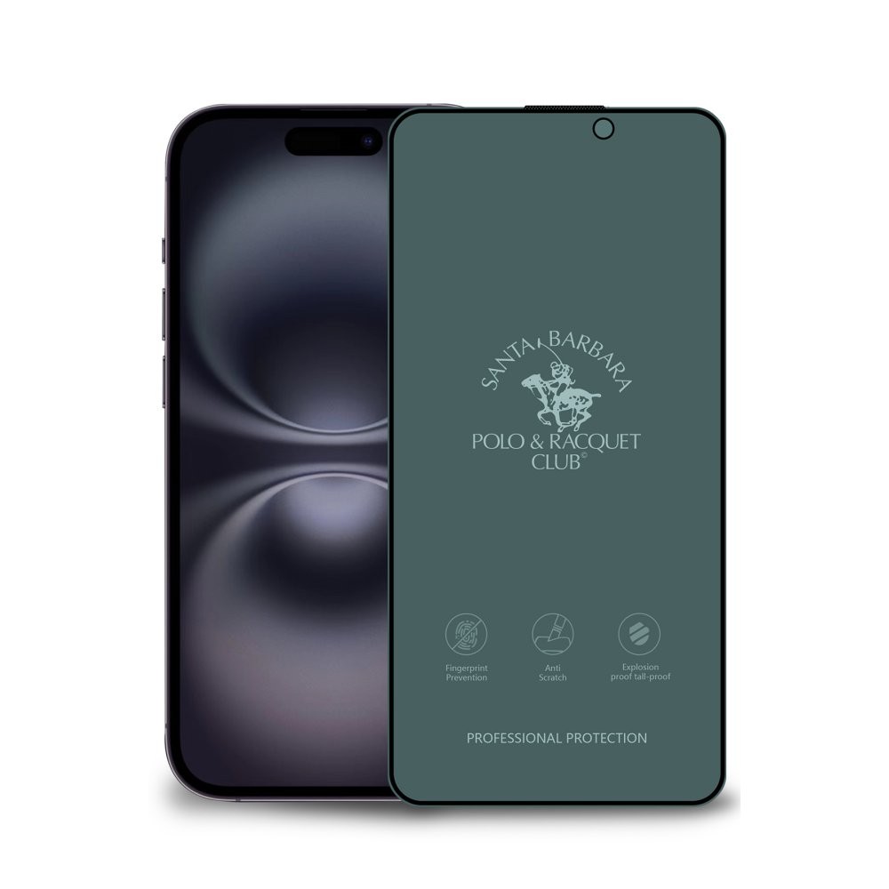 SBPRC iPhone 16 3D Premium Hayalet Cam Ekran Koruyucu - Siyah