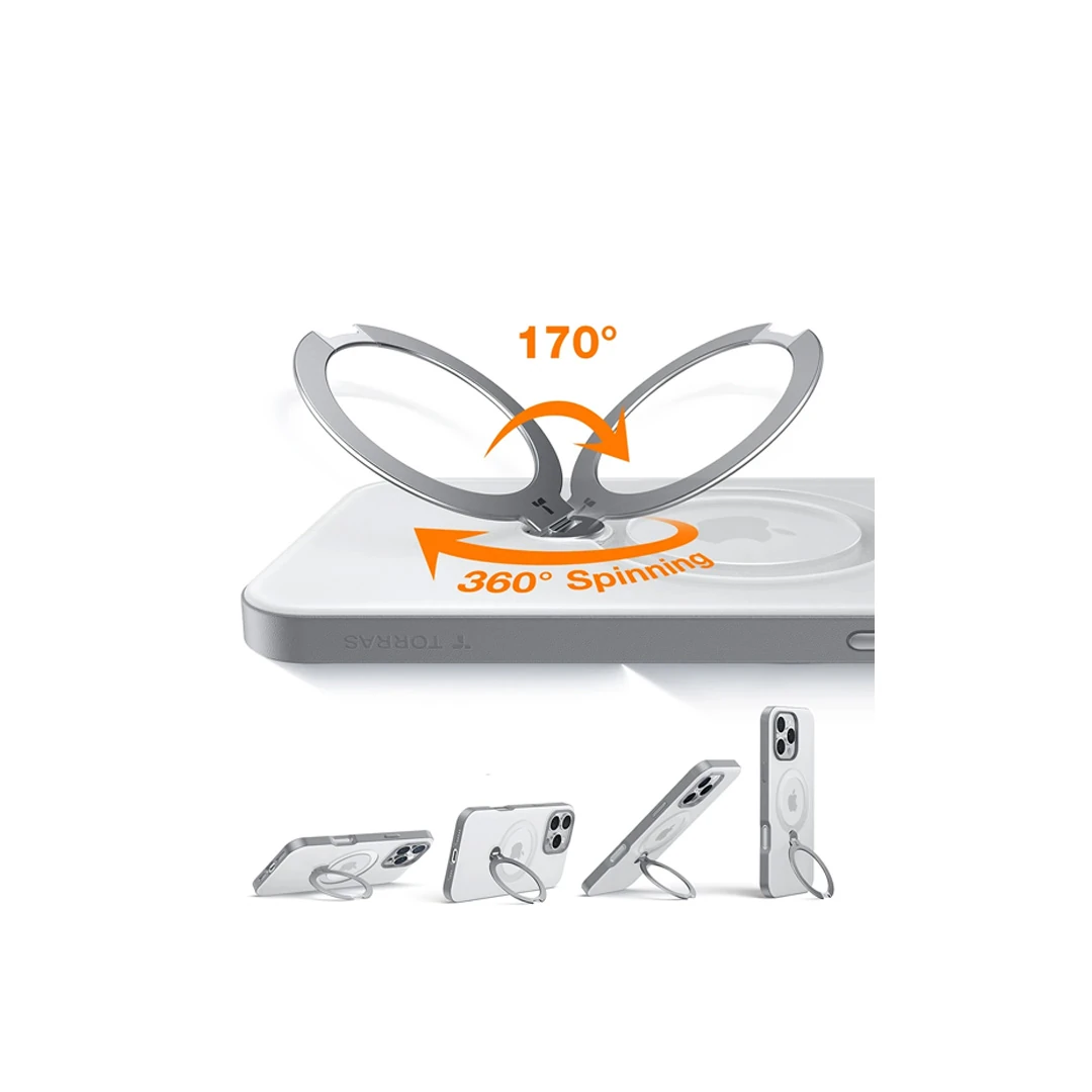 TORRAS iPhone 16 Pro Max O Stand Spin Serisi Magsafe Kılıf