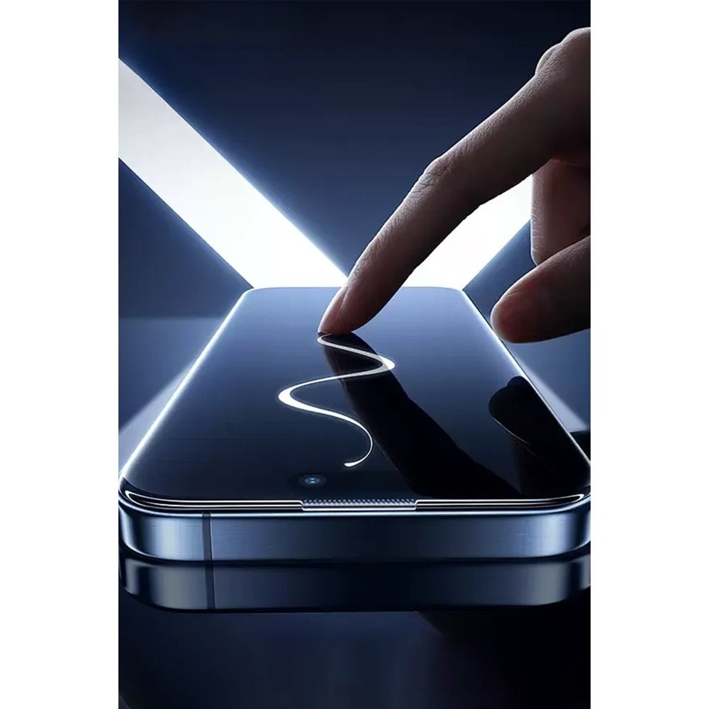 SBPRC iPhone 16 3D Premium Hayalet Cam Ekran Koruyucu - Siyah