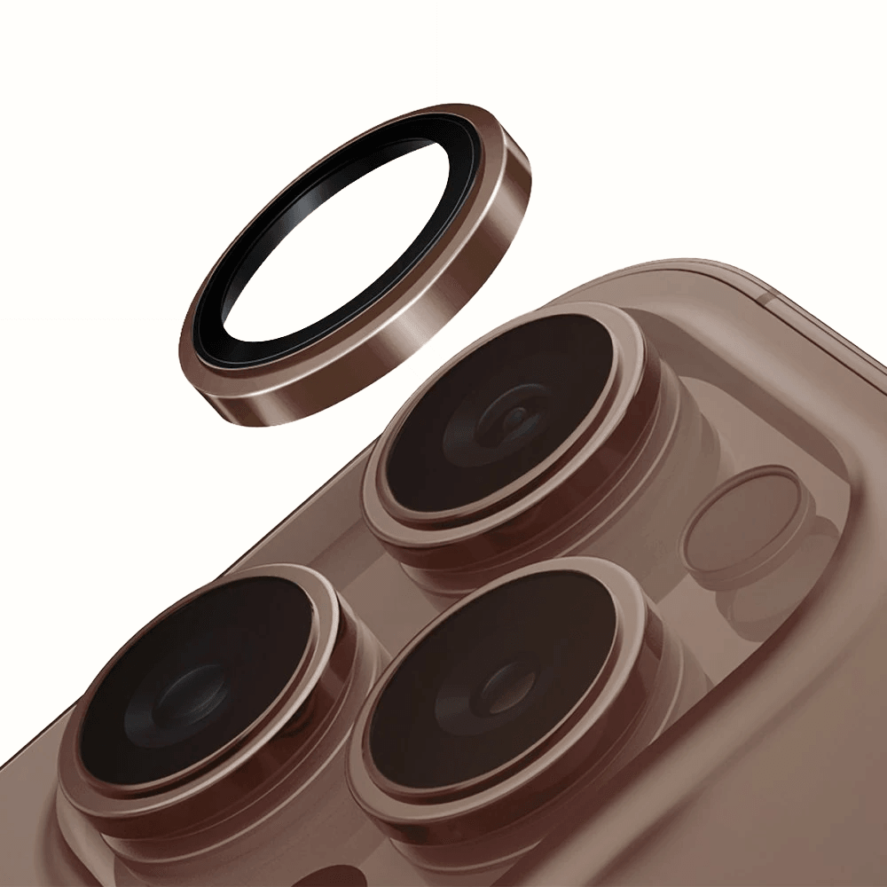 UNIQ iPhone 16 Pro Max Optix Çelik Çerçeveli Sapphire Kamera Lens Koruyucu