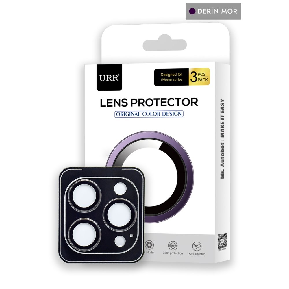 URR iPhone 14 Pro Titanium Alloy Kamera Lens Koruyucu