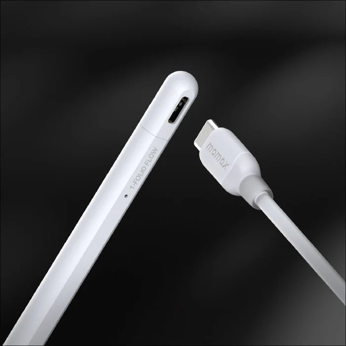 MOMAX TP11W 1-Folio Flow Apple Find My Uyumlu Stylus Kalem - Beyaz