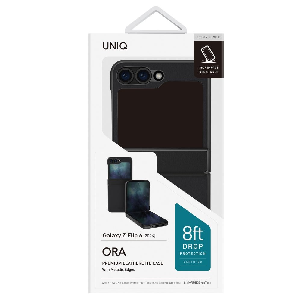 UNIQ Samsung Galaxy Z Flip 6 Ora Katlanabilir Deri Kılıf