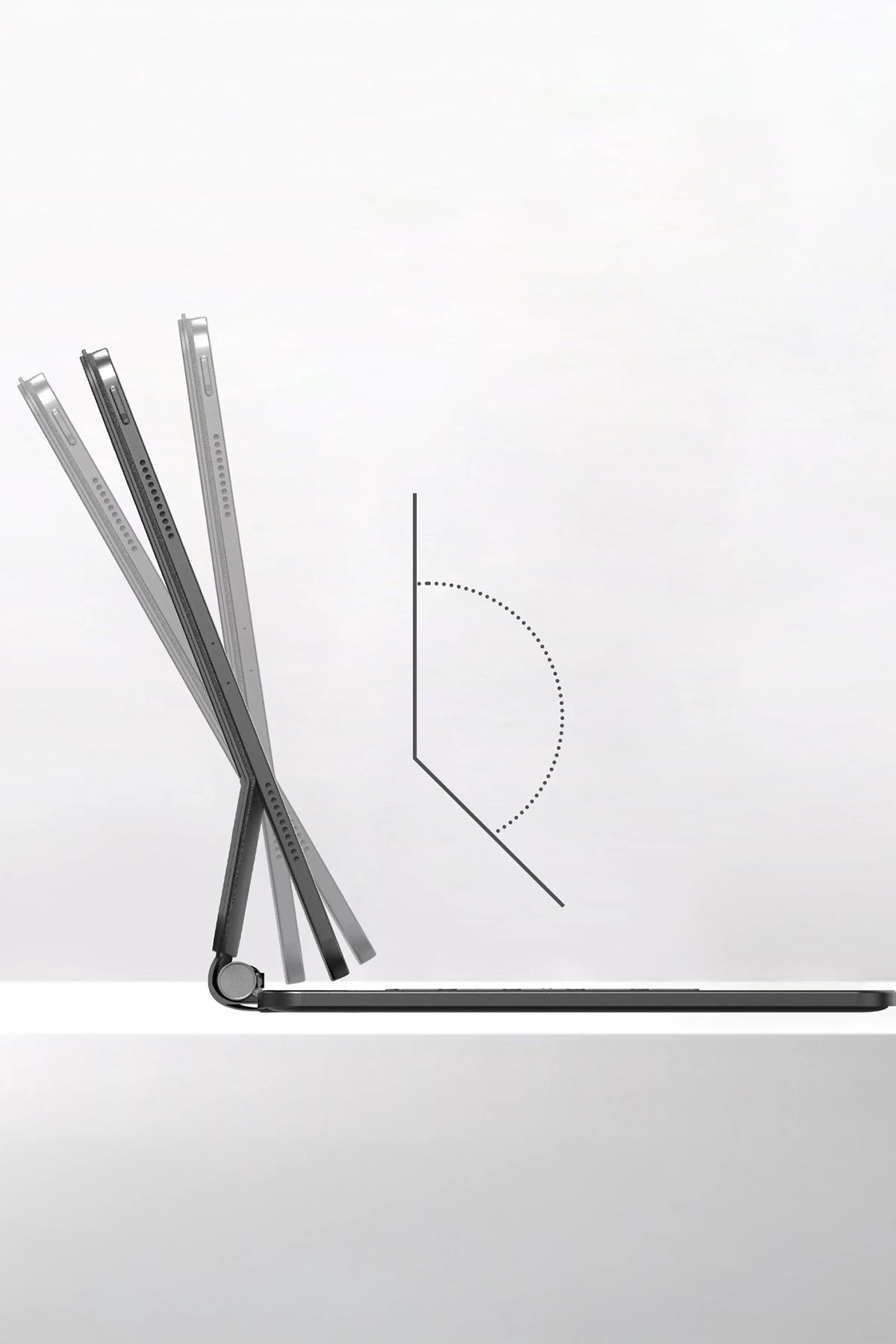 EARLDOM KB10P iPad Pro 13 (2024) Kablosuz Klavyeli Tablet Kılıfı - Siyah