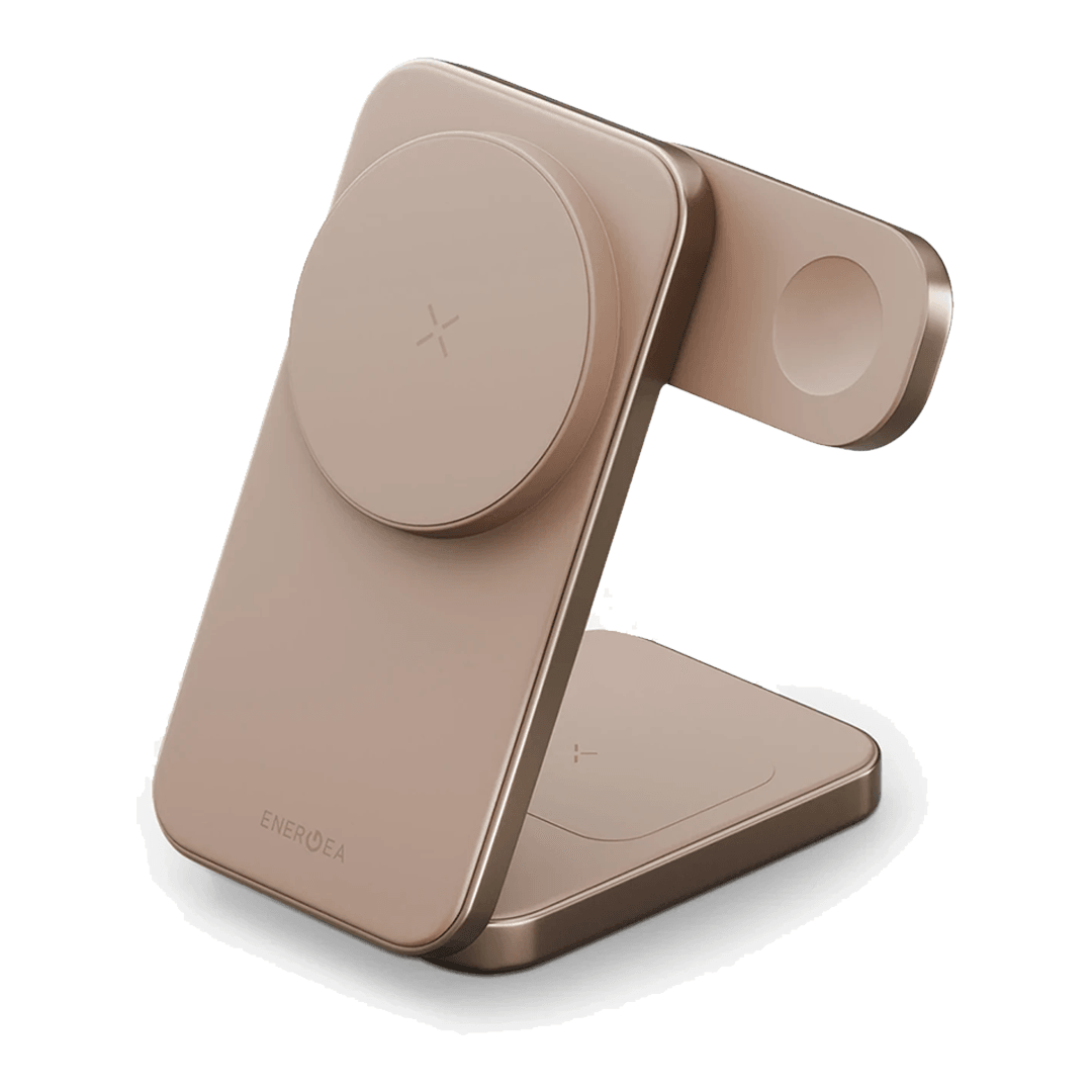 ENERGEA MagTrio Plus 3in1 Katlanabilir 15W Telefon Saat Airpods Masaüstü Hızlı Şarj Standı