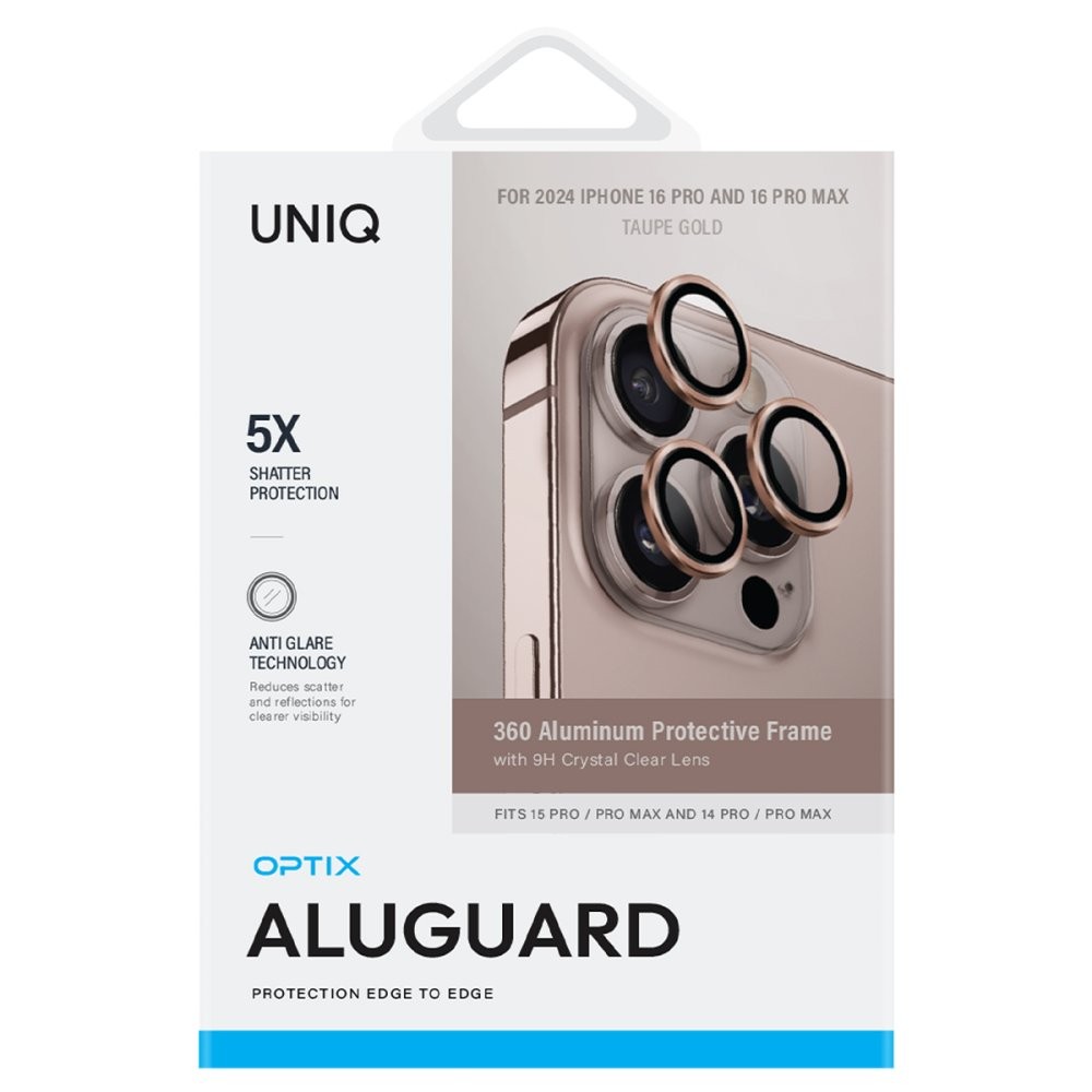 UNIQ iPhone 16 Pro Max Optix Alüminyum Kamera Lens Koruyucu