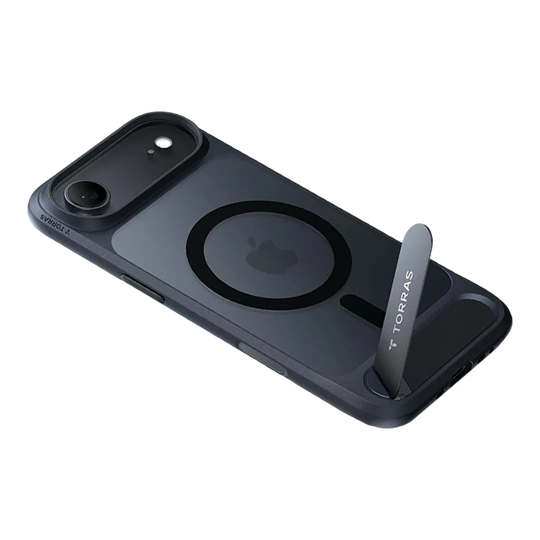 TORRAS iPhone 17 Air P Stand Serisi Magsafe Kılıf - Siyah