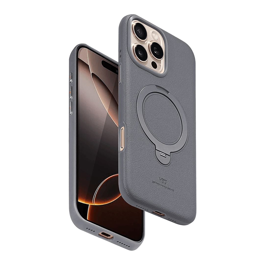 HDD iPhone 14 Pro Max Vapor Deri Magsafe Stantlı Kılıf