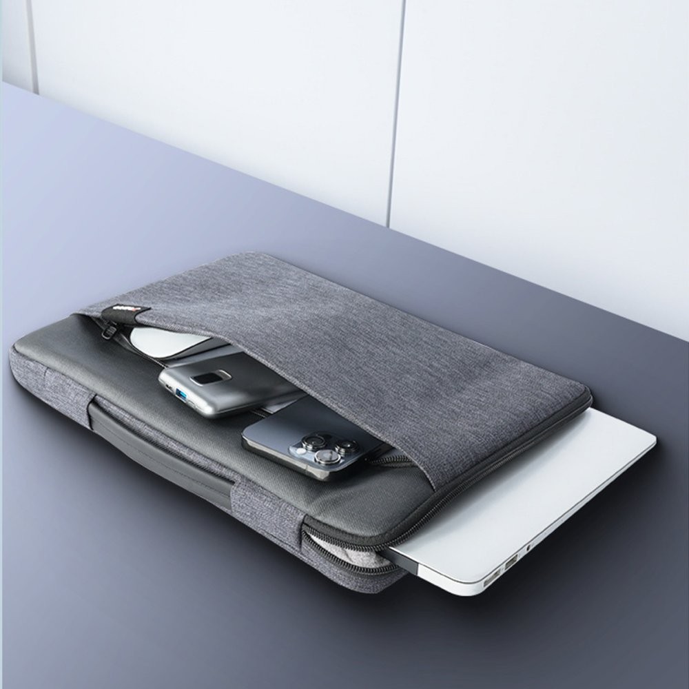 YESIDO WB30 Polyester 600D Kumaşlı 16 inç Laptop Çantası - Gri