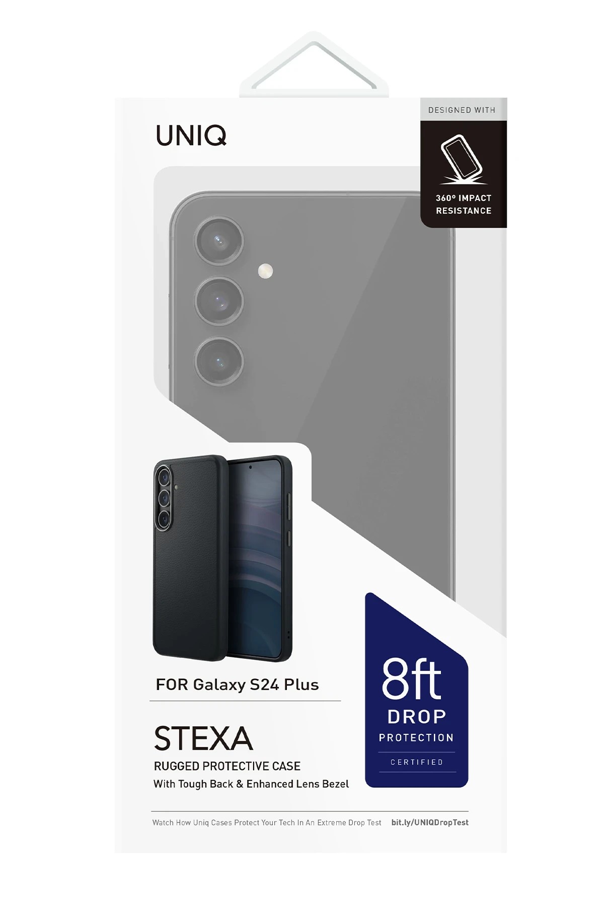 UNIQ Samsung Galaxy S24 Plus Stexa Deri Kılıf - Siyah
