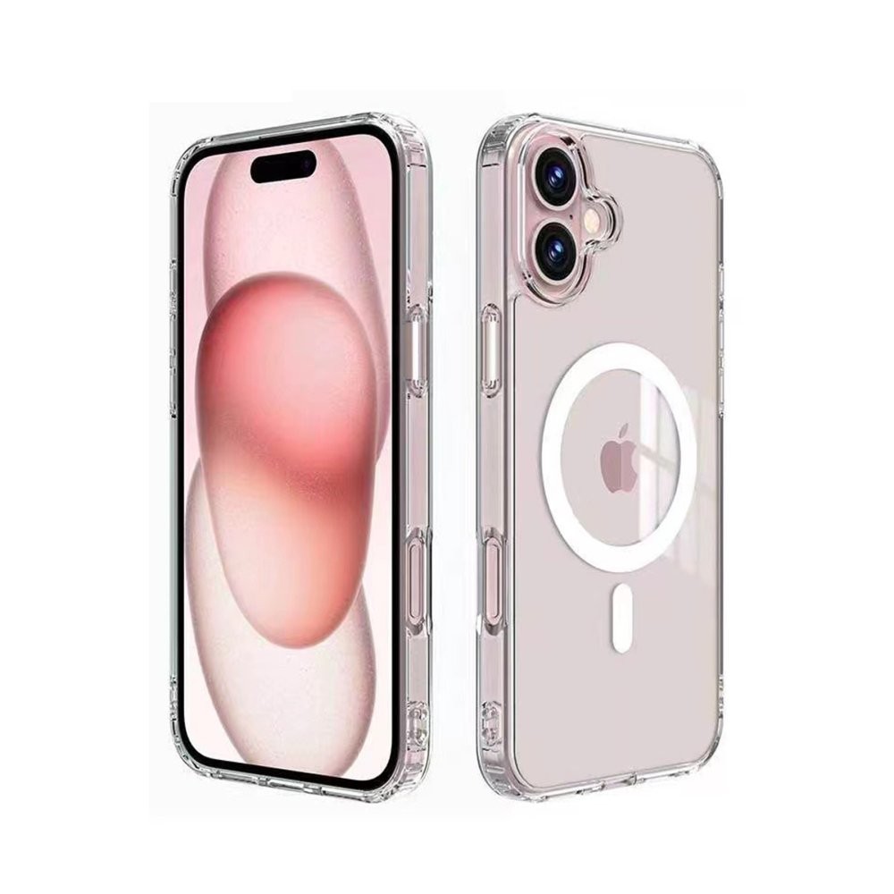 YESIDO iPhone 16 Plus PC03 Ace Şeffaf Magsafe Kılıf - Şeffaf