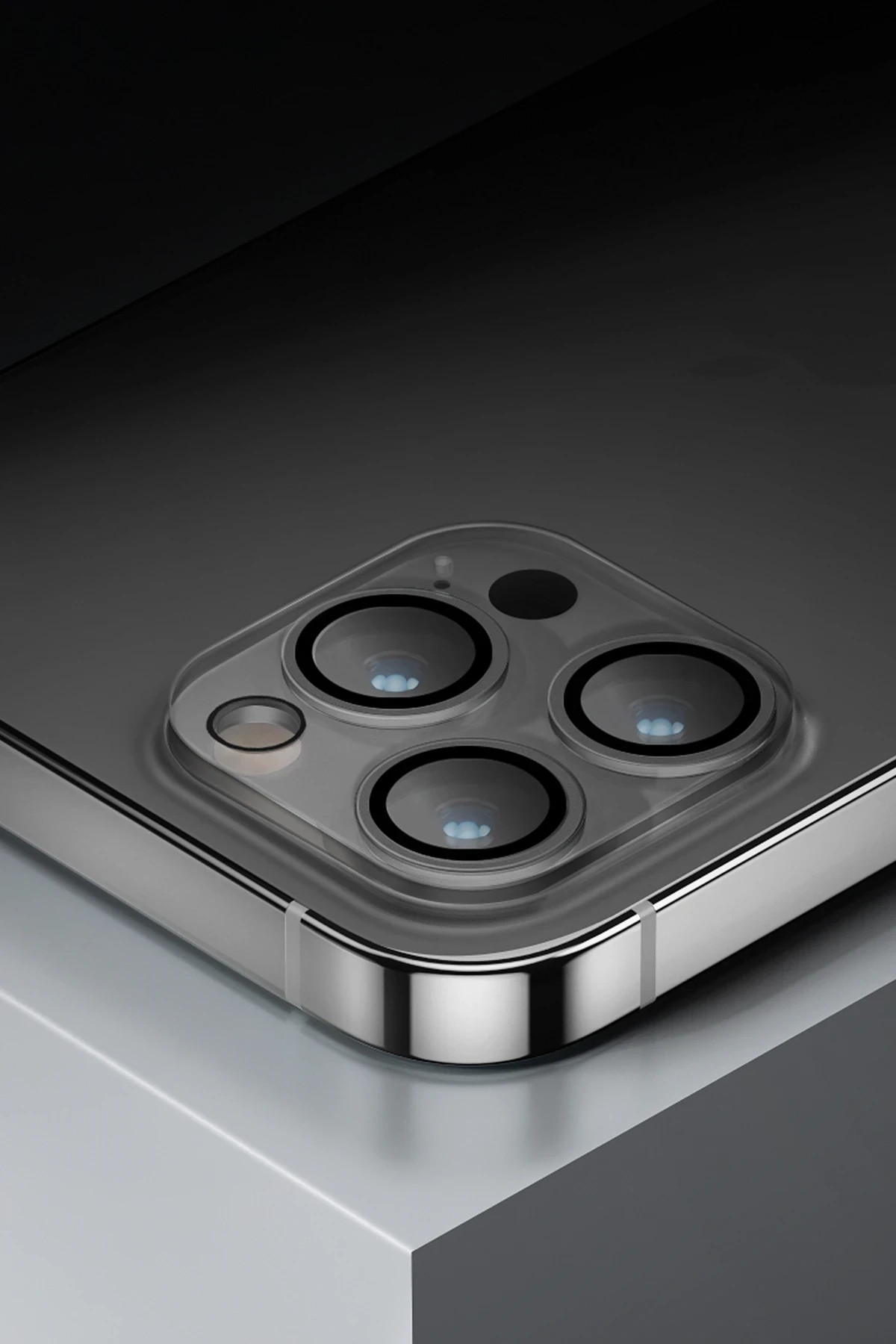 UNIQ iPhone 13 Pro Max Optix 360 Kamera Lens Koruma Cam - Şeffaf