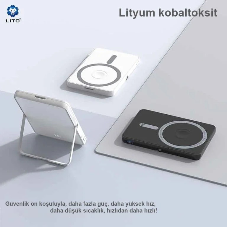 LITO LP03 15W Ultra AI 5’i 1 Arada 5000 Mah Manyetik Powerbank - Aynalı