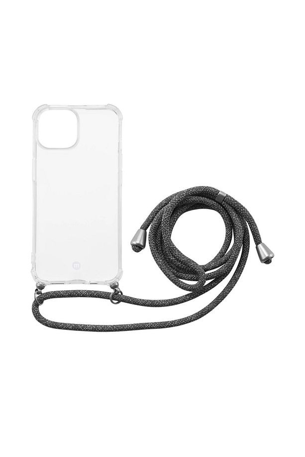 MOMAX Cross Body Strap Kılıf Şeffaf iPhone 13 Pro