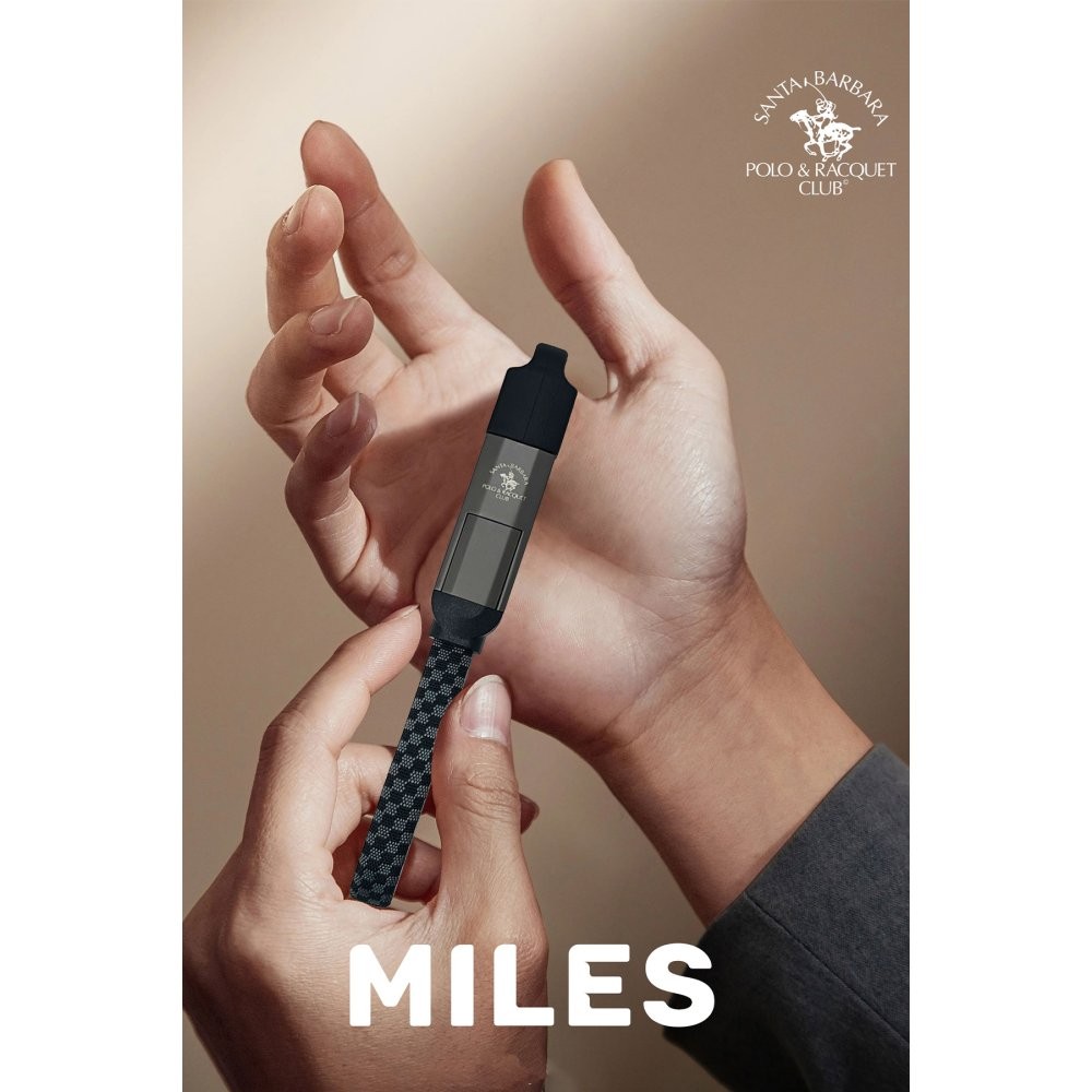 SBPRC Miles 15 cm 100W 4 in 1 PD Data Şarj Kablosu - Gri