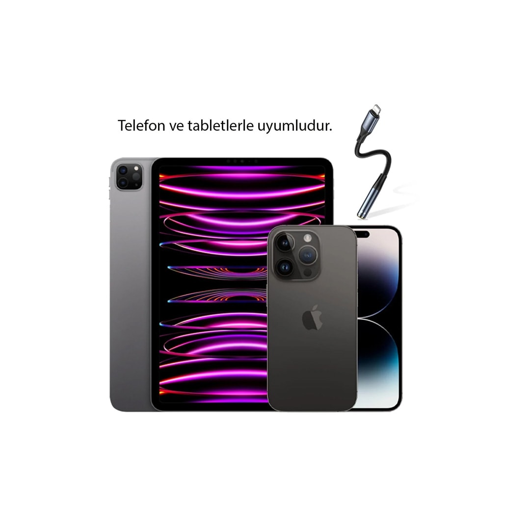 YESIDO YAU38 Type-C to Aux Dönüştürücü - Siyah