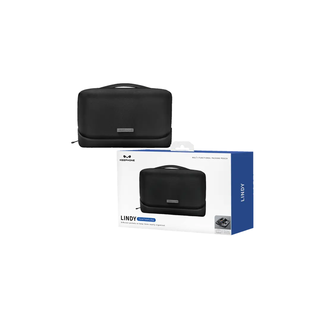 KEEPHONE KP-LB03 Lindy Çok Amaçlı Seyahat Organizer Çantası - Siyah