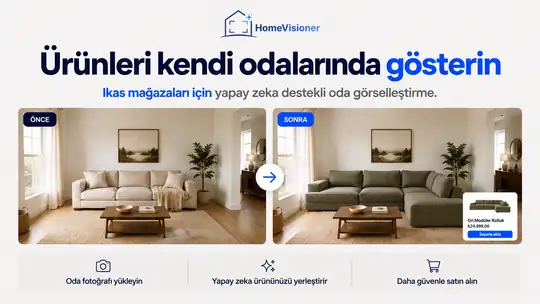 HomeVisioner: AI Oda Görselleştirici ekran görüntüsü 1